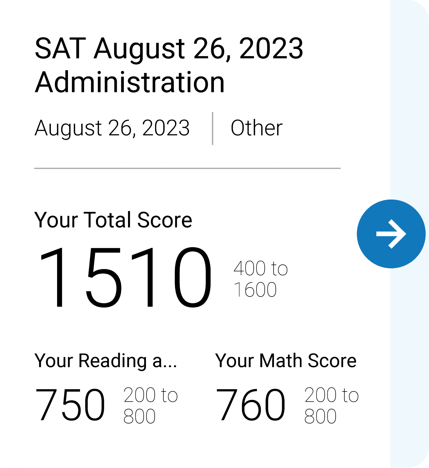 프린스턴리뷰 SAT score - 4